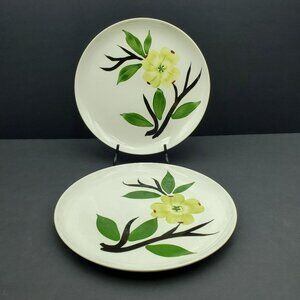 Joni China Dixie Dogwood Dinner Plates Joni Dogwood Hand Painted Plates